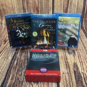 Christmas DVD Set The Yule Log, Heavenly Carols, America The Beautiful New